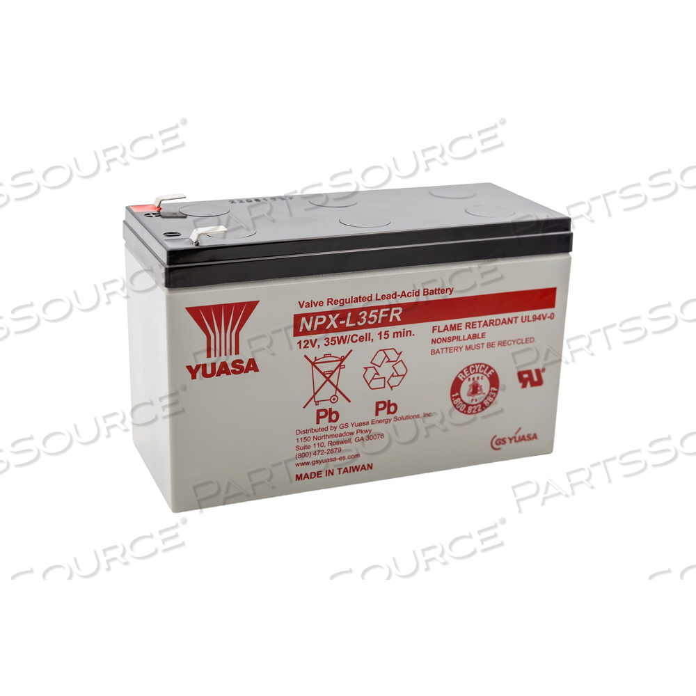 F2 BATTERY, 8.5 AH, SEALED LEAD ACID, 12 V, 35 W 