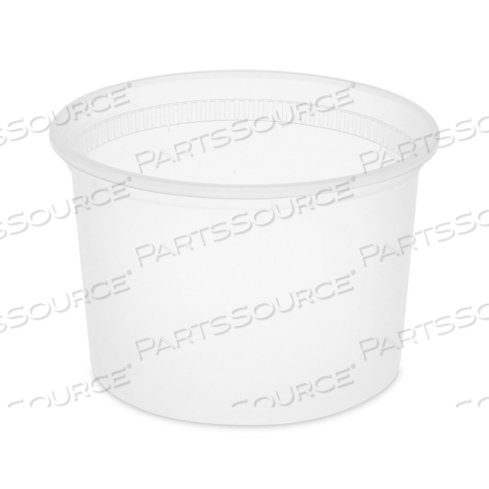 NEWSPRING DELITAINER MICROWAVABLE CONTAINER, 64 OZ, 4.5 X 4.5 X 6.35, NATURAL, PLASTIC by Pactiv