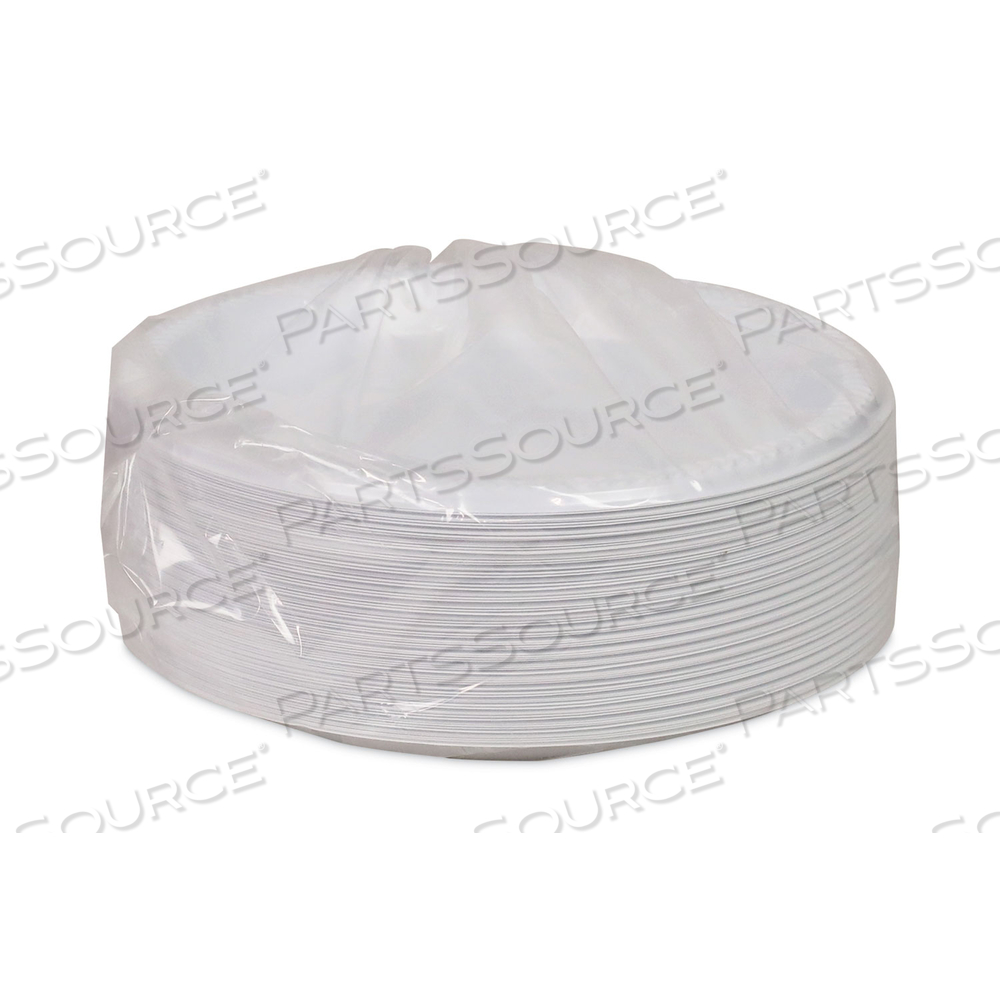 MEADOWARE IMPACT PLASTIC DINNERWARE, PLATE, 8.88" DIA, WHITE 
