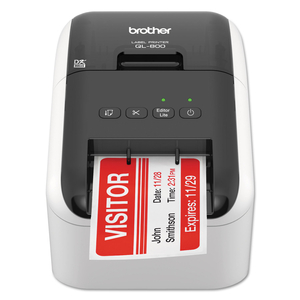 QL-800 HIGH-SPEED PROFESSIONAL LABEL PRINTER, 93 LABELS/MIN PRINT SPEED, 5 X 8.75 X 6 by Brother QL-800 HIGH-SPEED PROFESSIONAL LABEL PRINTER, 93 LABELS/MIN PRINT SPEED, 5 X 8.75 X 6 by Brother