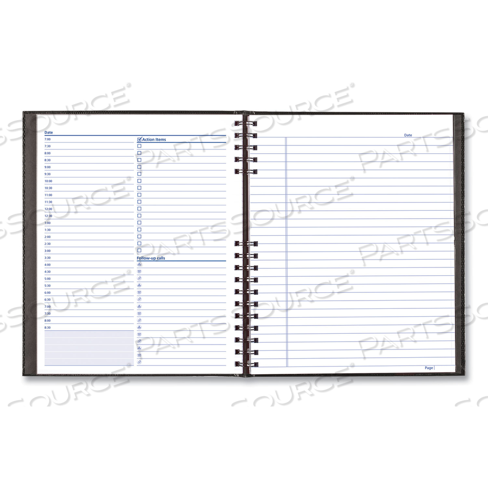 NOTEPRO UNDATED DAILY PLANNER, 10.75 X 8.5, BLACK COVER, UNDATED by Blueline NOTEPRO UNDATED DAILY PLANNER, 10.75 X 8.5, BLACK COVER, UNDATED by Blueline