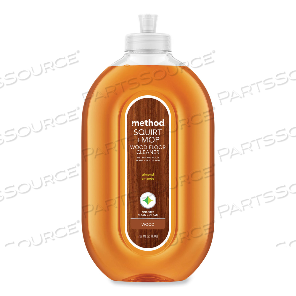 SQUIRT + MOP WOOD FLOOR CLEANER, ALMOND SCENT, 25 OZ SQUIRT BOTTLE by Method