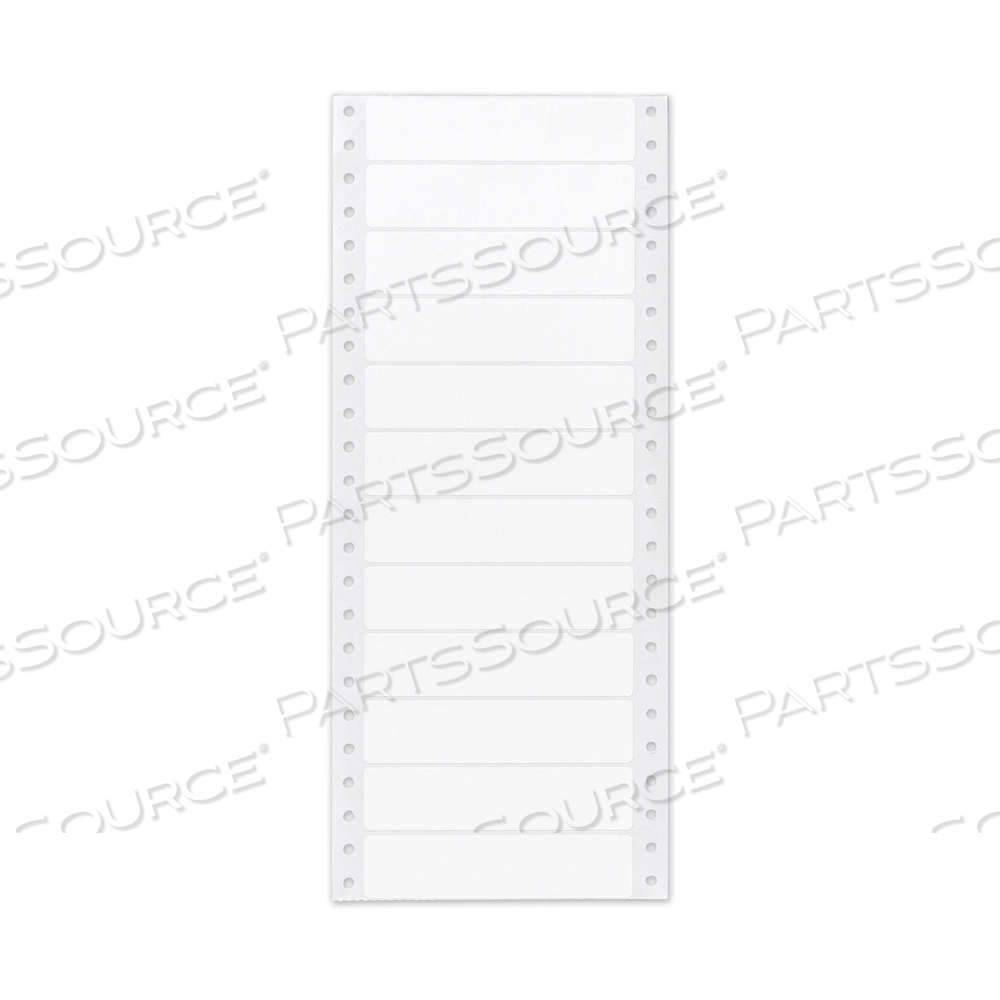 DOT MATRIX PRINTER MAILING LABELS, PIN-FED PRINTERS, 0.94 X 4, WHITE, 5,000/BOX 