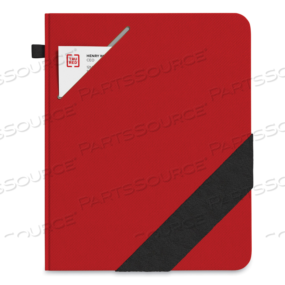 LARGE STARTER JOURNAL, 1 SUBJECT, NARROW RULE, RED COVER, 10 X 8, 192 SHEETS by TRU RED