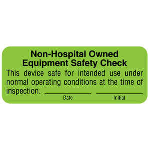 SAFETY LABEL, REMOVABLE, 2-1/4IN WIDTH, 7/8IN HEIGHT, FLUORESCENT GREEN, FLUORESCENT PAPER, -65 TO +180 TEMPERATURE RANGE by United Ad Label SAFETY LABEL, REMOVABLE, 2-1/4IN WIDTH, 7/8IN HEIGHT, FLUORESCENT GREEN, FLUORESCENT PAPER, -65 TO +180 TEMPERATURE RANGE by United Ad Label