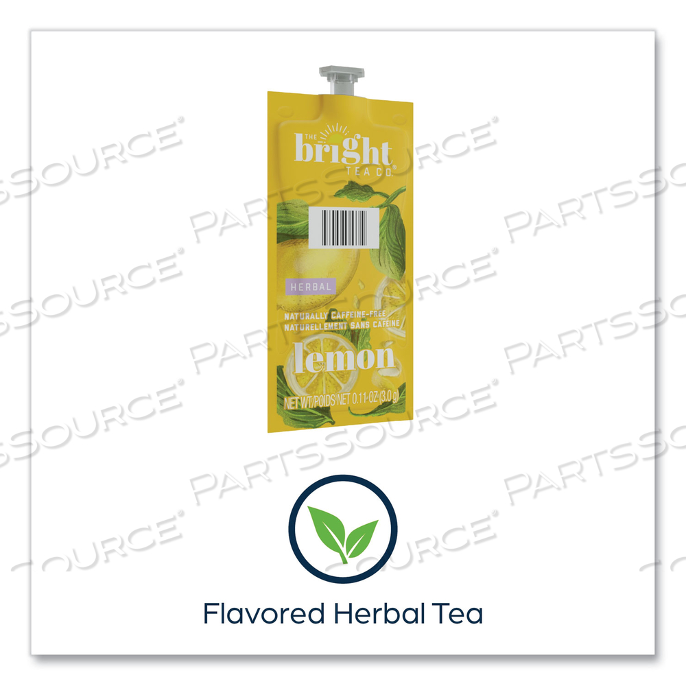 THE BRIGHT TEA CO. LEMON HERBAL TEA FRESHPACK, LEMON, 0.11 OZ POUCH by FLAVIA THE BRIGHT TEA CO. LEMON HERBAL TEA FRESHPACK, LEMON, 0.11 OZ POUCH by FLAVIA