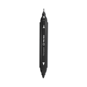 PERMANENT MARKER, PEN-STYLE TWIN-TIP, EXTRA-FINE/FINE BULLET/NEEDLE TIPS, BLACK by TRU RED