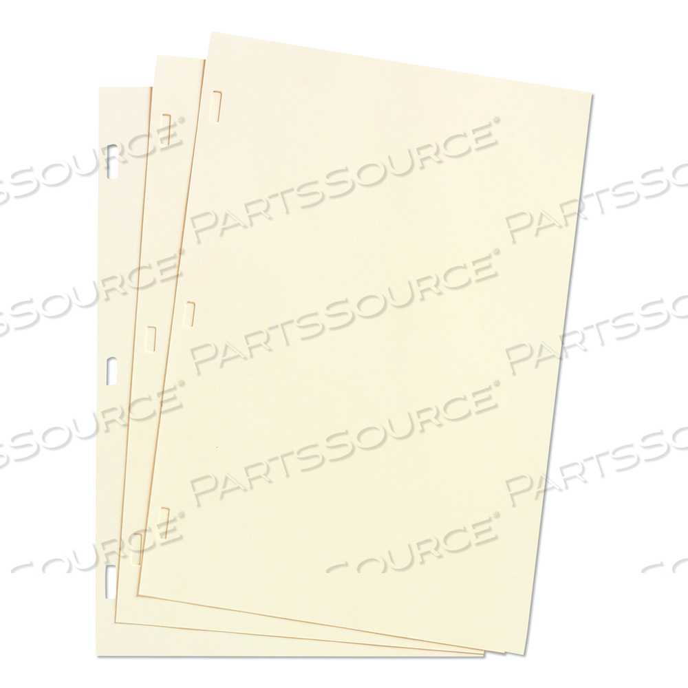 LOOSELEAF MINUTE BOOK LEDGER SHEETS, 11 X 8.5, IVORY, LOOSE SHEET by Wilson Jones