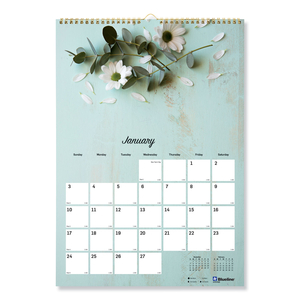 ROMANTIC WALL CALENDAR, ROMANTIC FLORAL PHOTOGRAPHY, 12 X 17, MULTICOLOR/WHITE SHEETS, 12-MONTH (JAN TO DEC): 2023 by Blueline ROMANTIC WALL CALENDAR, ROMANTIC FLORAL PHOTOGRAPHY, 12 X 17, MULTICOLOR/WHITE SHEETS, 12-MONTH (JAN TO DEC): 2023 by Blueline