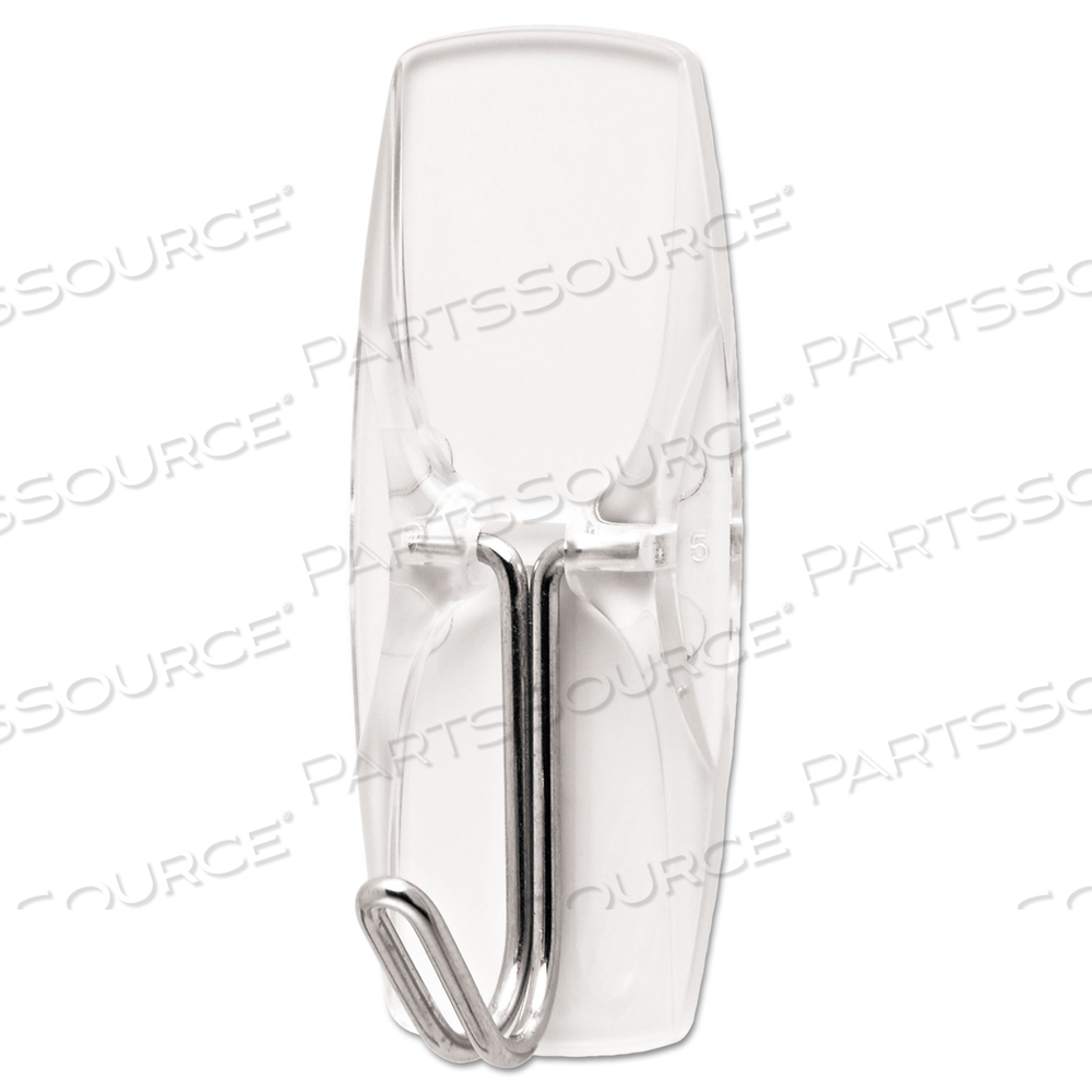 CLEAR HOOKS AND STRIPS, MEDIUM, PLASTIC, 2 LB CAPACITY, 6 HOOKS AND 8 STRIPS/PACK by 3M Consumer