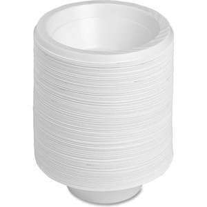 PLASTIC BOWLS, 12 OZ, WHITE, 125/PACK by Genuine Joe PLASTIC BOWLS, 12 OZ, WHITE, 125/PACK by Genuine Joe