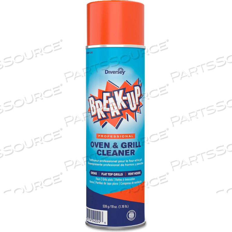 BREAK-UP OVEN & GRILL CLEANER, 19 OZ. AEROSOL CAN, 6 CANS - CBD991206 by Diversey BREAK-UP OVEN & GRILL CLEANER, 19 OZ. AEROSOL CAN, 6 CANS - CBD991206 by Diversey