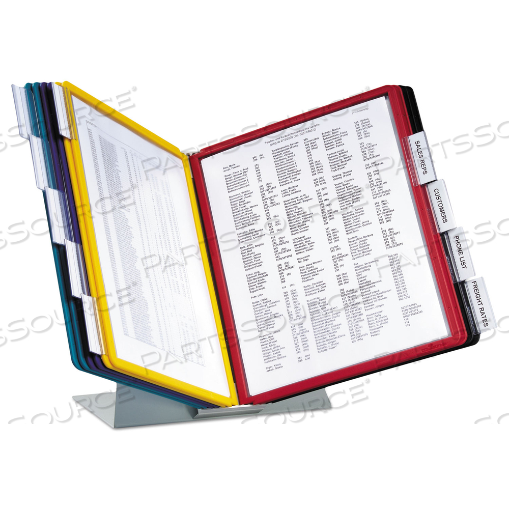 VARIO REFERENCE DESKTOP SYSTEM, 10 PANELS, ASSORTED BORDERS AND PANELS by Durable