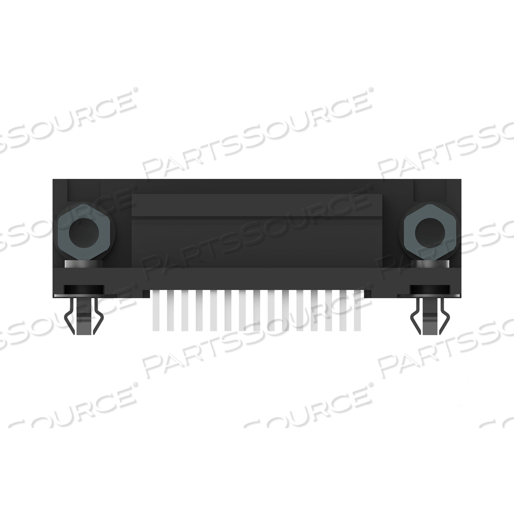 2.7A BLACK 1.57MM THK 15 POSITION BOARD MOUNT D-SUB PLUG by TE Connectivity IDENT 2.7A BLACK 1.57MM THK 15 POSITION BOARD MOUNT D-SUB PLUG by TE Connectivity IDENT