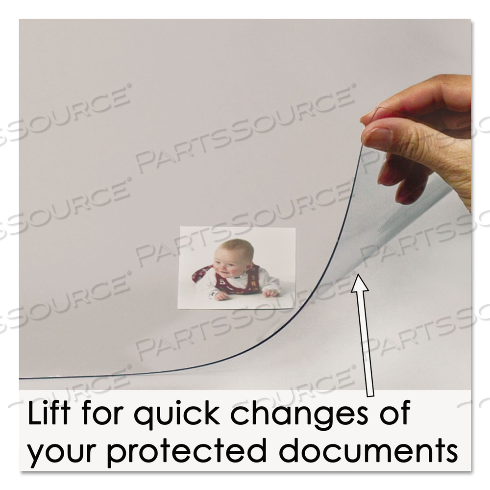 KRYSTALVIEW DESK PAD WITH ANTIMICROBIAL PROTECTION, MATTE FINISH, 36 X 20, CLEAR by Artistic