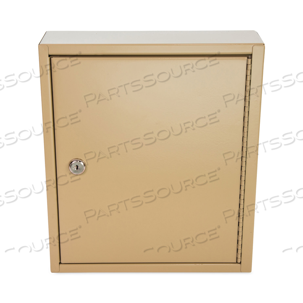 KEY LOCKABLE KEY CABINET, 60-KEY, METAL, SAND, 10.63 X 3 X 12.13 KEY LOCKABLE KEY CABINET, 60-KEY, METAL, SAND, 10.63 X 3 X 12.13