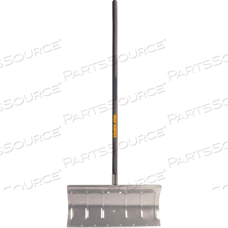 58.7 H X 24 W X 3IN D ALUMINUM SNOW PUSHER WITH WOOD HANDLE by True Temper 58.7 H X 24 W X 3IN D ALUMINUM SNOW PUSHER WITH WOOD HANDLE by True Temper