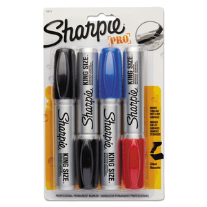 KING SIZE PERMANENT MARKER, BROAD CHISEL TIP, ASSORTED COLORS by Sharpie