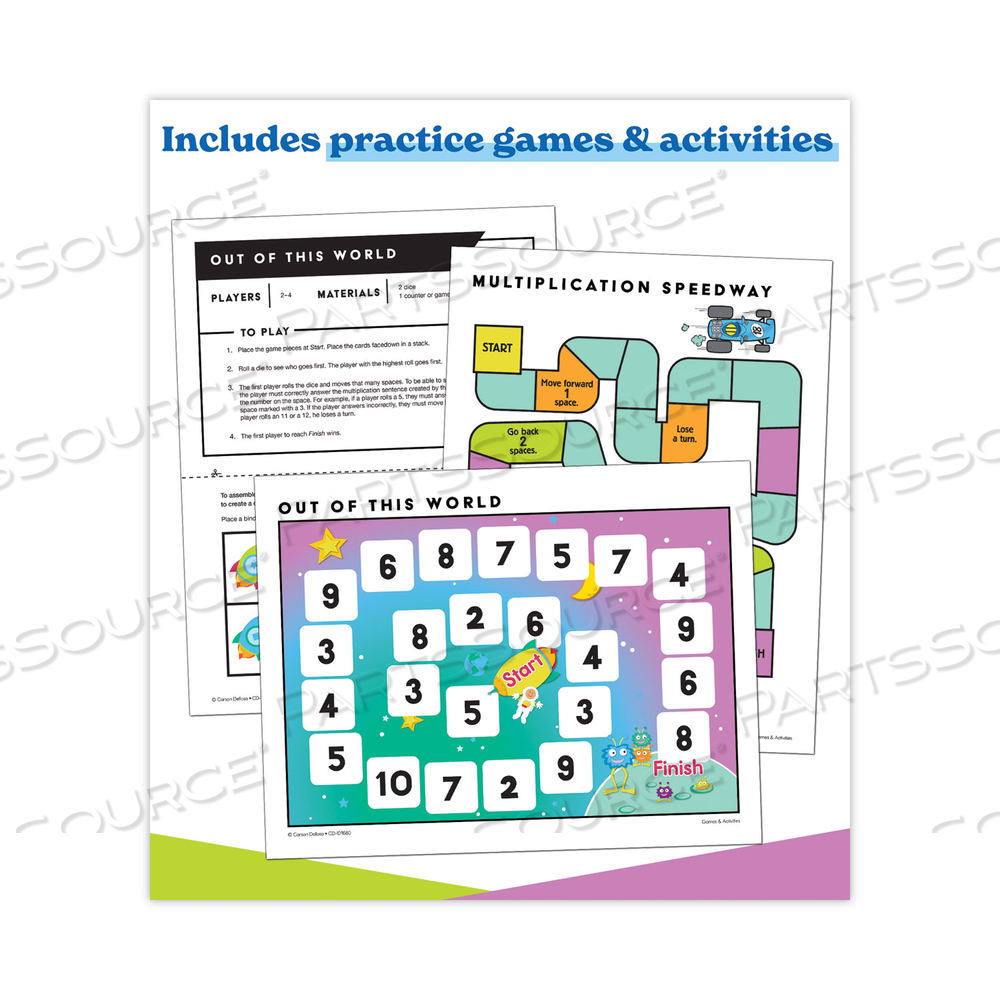 IN A FLASH USB, INTRO TO MULTIPLICATION, AGES 7-9, 236 PAGES by Carson-Dellosa Publishing