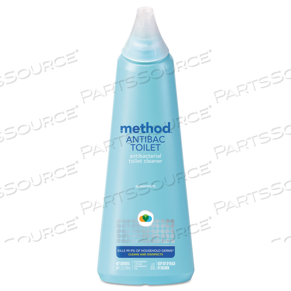 ANTIBACTERIAL TOILET CLEANER, SPEARMINT, 24 OZ BOTTLE by Method ANTIBACTERIAL TOILET CLEANER, SPEARMINT, 24 OZ BOTTLE by Method
