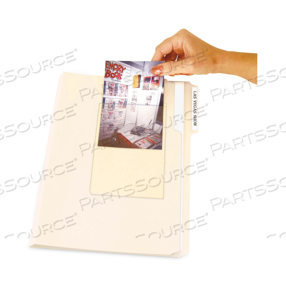 PEEL AND STICK PHOTO HOLDERS, 4.38 X 6.5, CLEAR by C-Line PEEL AND STICK PHOTO HOLDERS, 4.38 X 6.5, CLEAR by C-Line