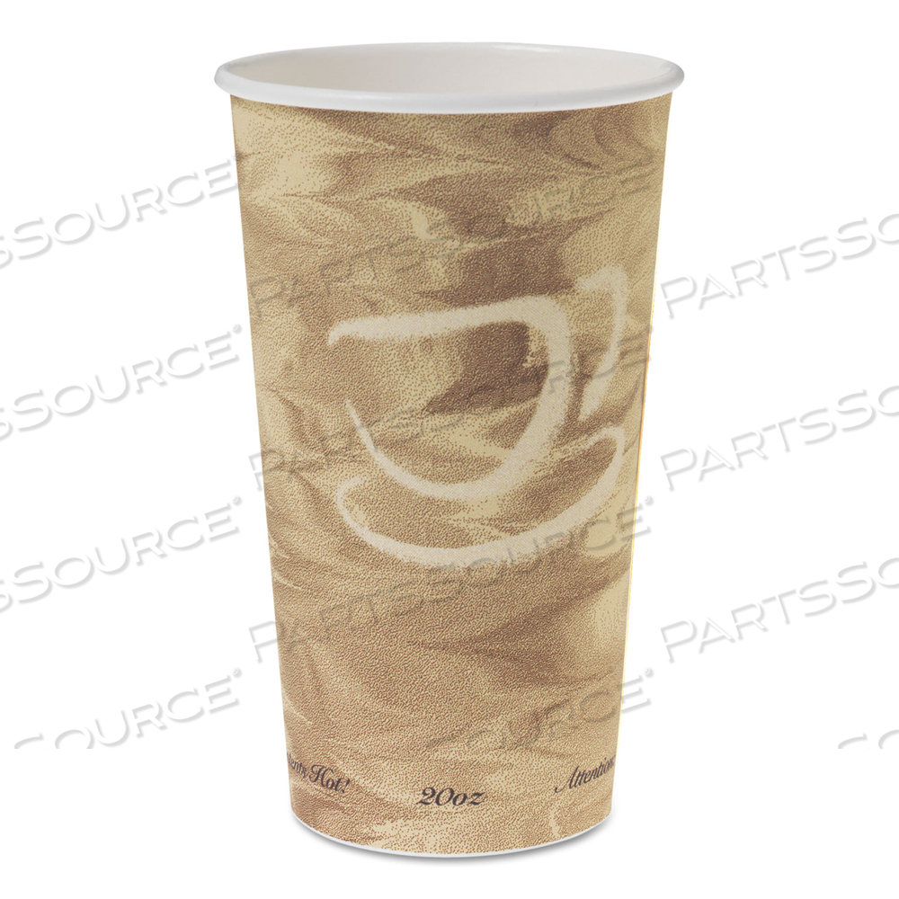 SINGLE SIDED POLY PAPER HOT CUPS, 20 OZ, MISTIQUE DESIGN, 40/BAG by Solo