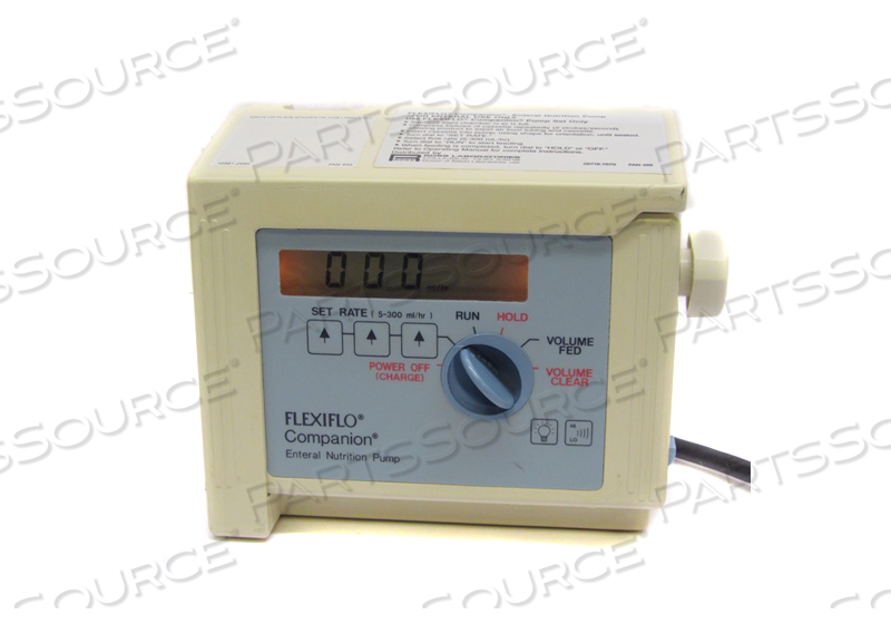 REPAIR SERVICE FOR ROSS FLEXIFLO FEEDING PUMP 