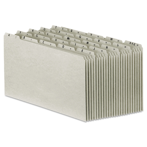 TOP TAB A-Z FILE GUIDES, 1/5-CUT TOP TAB, A TO Z, 8.5 X 14, GRAY by Esselte Pendaflex Corp. TOP TAB A-Z FILE GUIDES, 1/5-CUT TOP TAB, A TO Z, 8.5 X 14, GRAY by Esselte Pendaflex Corp.