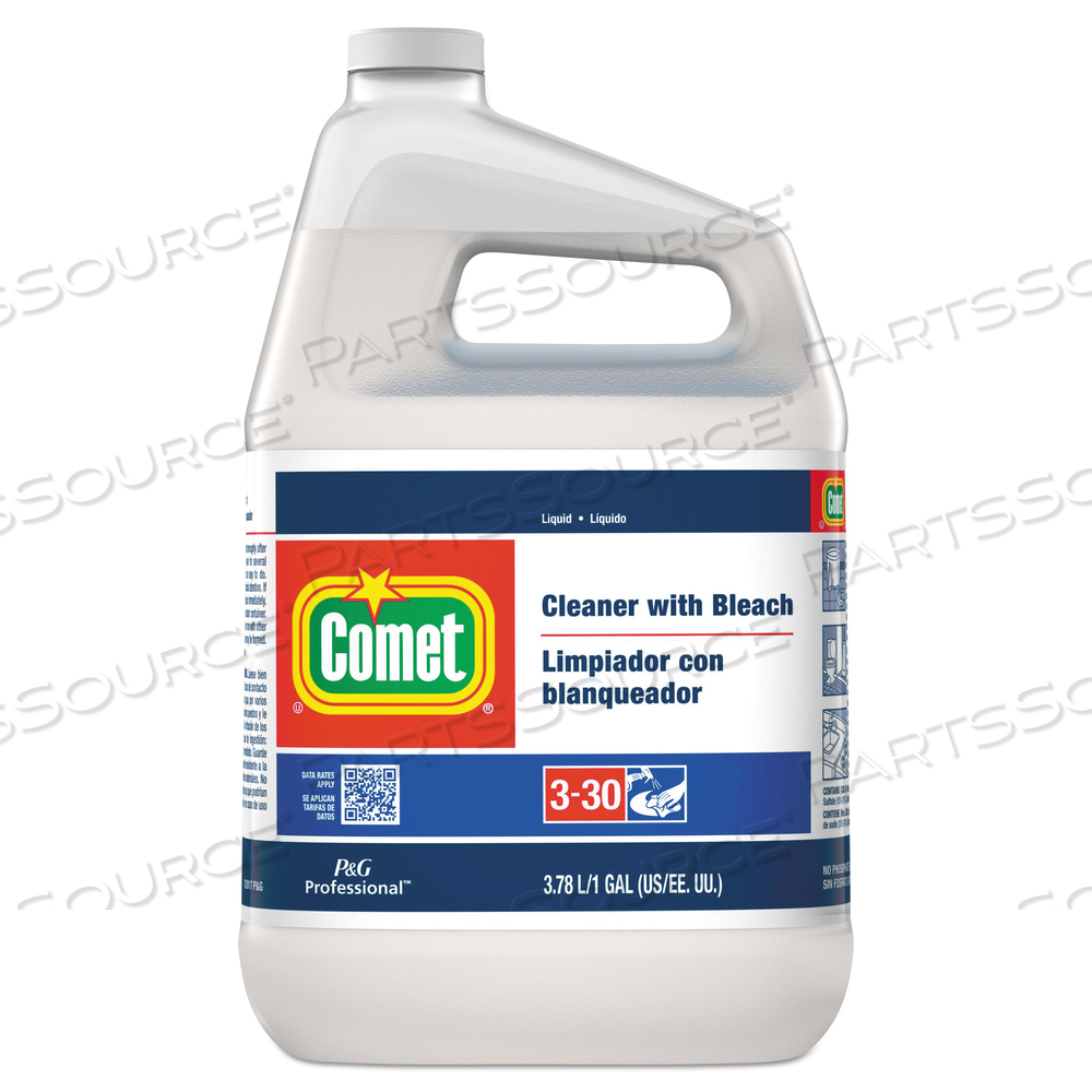 CLEANER WITH BLEACH, LIQUID, ONE GALLON BOTTLE CLEANER WITH BLEACH, LIQUID, ONE GALLON BOTTLE