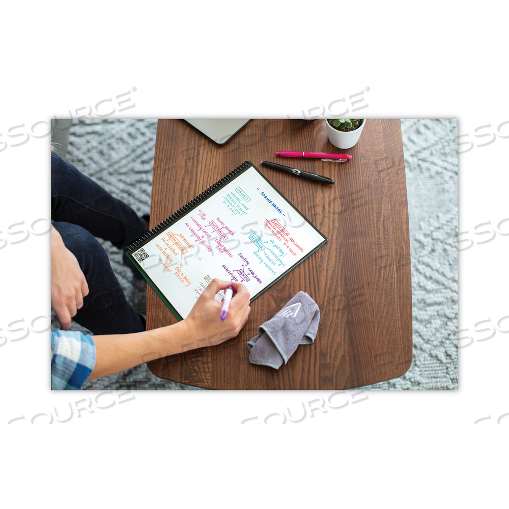 CORE SMART NOTEBOOK, MEDIUM/COLLEGE RULE, BLACK COVER, 11 X 8.5, 16 SHEETS 