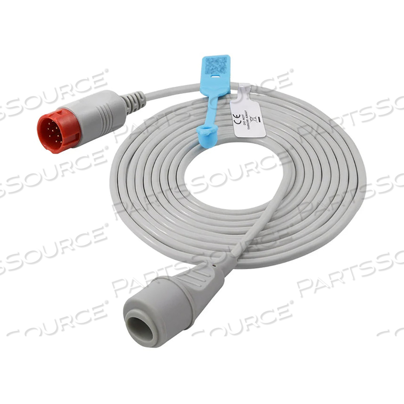 10 FT 12 PIN IBP TO BAXTER EDWARDS TRANSDUCER ADAPTER CABLE 