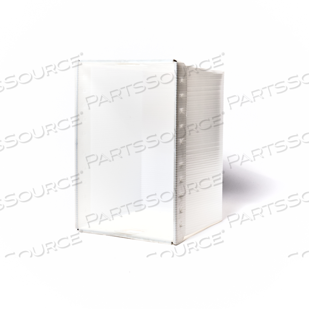 CORRUGATED PLASTIC NESTABLE TOTE, 24X17-1/2X13, NATURAL by Minnesota Diversified Industries