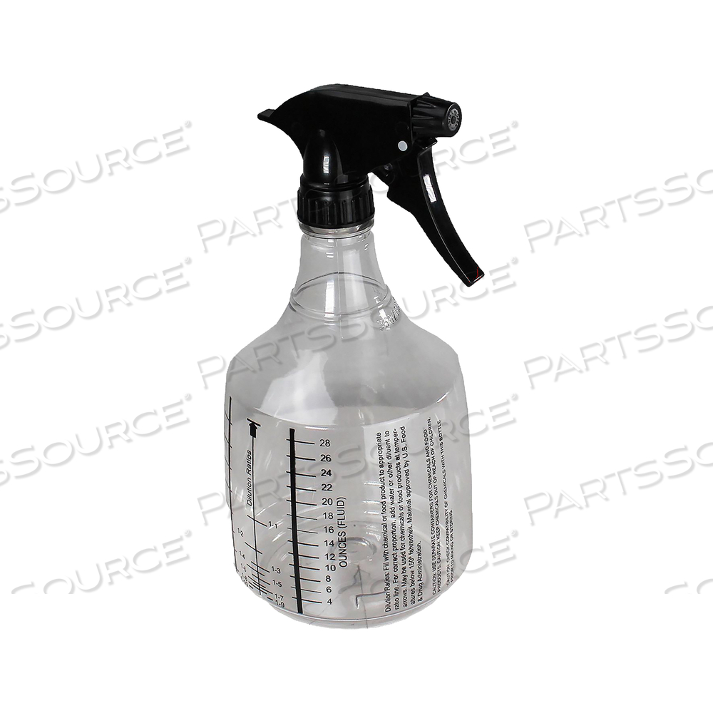TRIGGER SPRAY BOTTLE 36OZ 9 H CLEAR PK12 by Tough Guy