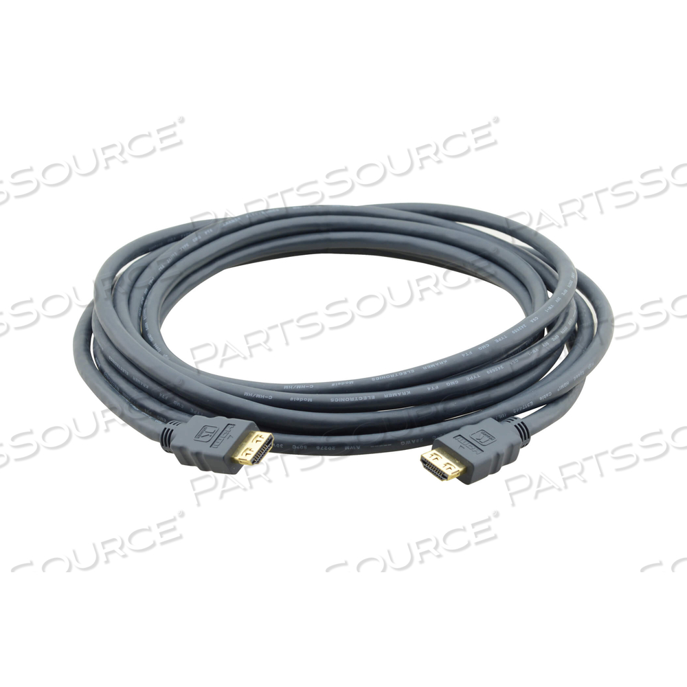 25FT L 30V GRAY PVC HDMI MALE STANDARD HIGH-SPEED CABLE 