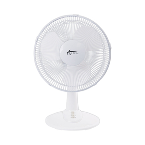 12" 3-SPEED OSCILLATING DESK FAN, PLASTIC, WHITE by Alera