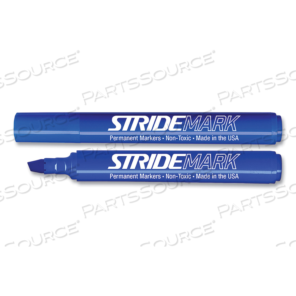 STRIDEMARK TANK PERMANENT MARKER, BROAD CHISEL TIP, BLUE by Stride