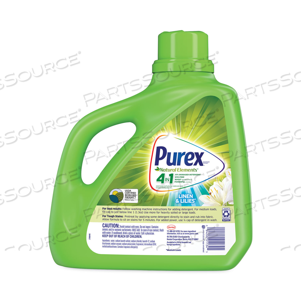 ULTRA NATURAL ELEMENTS HE LIQUID DETERGENT, LINEN AND LILIES, 150 OZ BOTTLE by Purex
