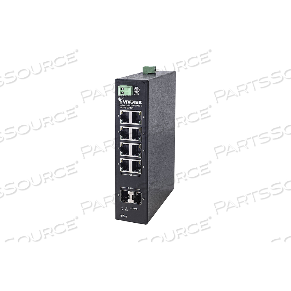 VIVOTEK AW-IHT-1000, SWITCH, 10 PORTS, UNMANAGED by VIVOTEK Inc. VIVOTEK AW-IHT-1000, SWITCH, 10 PORTS, UNMANAGED by VIVOTEK Inc.