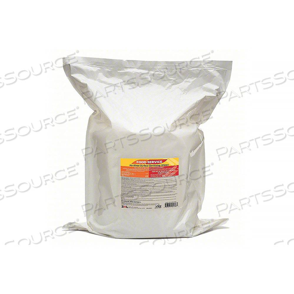 FOOD SERVICE WIPES REFILL 500 CT BAG by 2XL Corporation FOOD SERVICE WIPES REFILL 500 CT BAG by 2XL Corporation