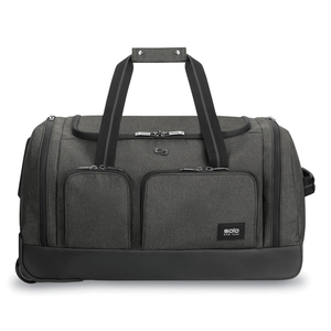 LEROY ROLLING DUFFEL, FITS DEVICES UP TO 15.6", POLYESTER, 12 X 10.5 X 10.5, GRAY by Solo LEROY ROLLING DUFFEL, FITS DEVICES UP TO 15.6", POLYESTER, 12 X 10.5 X 10.5, GRAY by Solo