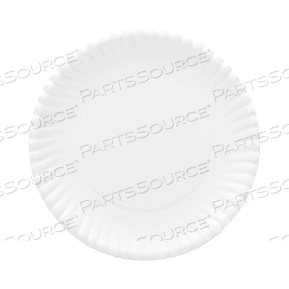 GOLD LABEL COATED PAPER PLATES, 9" DIA, WHITE by AJM Packaging Corporation