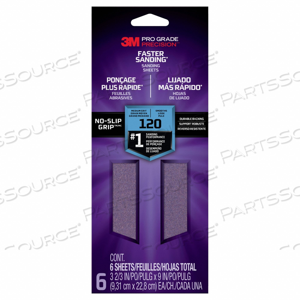 SHTR120-PGP-6T FRSS 3 2/3INX9IN 120 6/PK by 3M Consumer