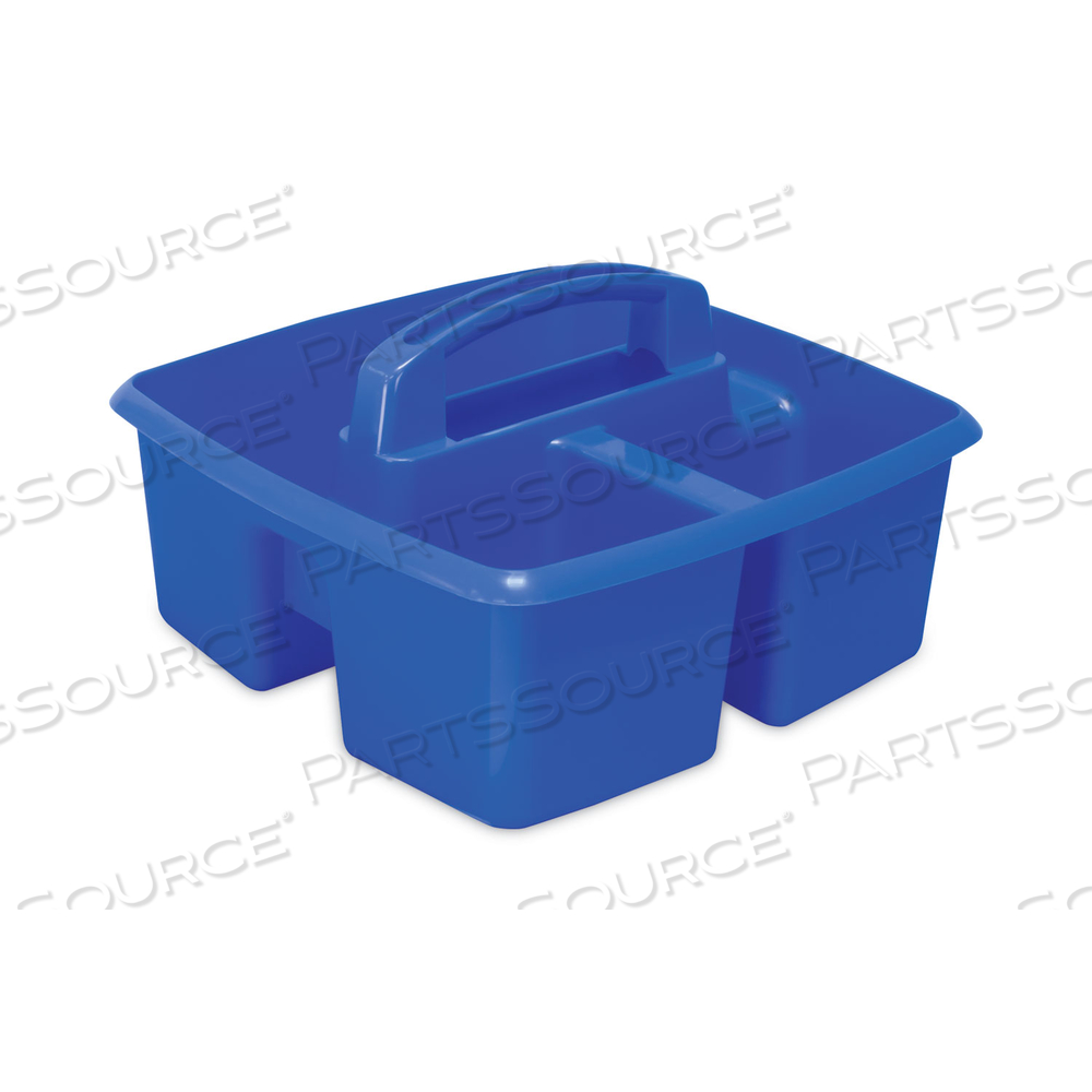 SMALL ART CADDIES, 3 SECTIONS, 9.25" X 9.25" X 5.25", ASSORTED COLORS, 5/PACK SMALL ART CADDIES, 3 SECTIONS, 9.25" X 9.25" X 5.25", ASSORTED COLORS, 5/PACK