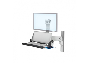 ARM, VARIABLE HEIGHT, NON-LOCKING, VHM-P™, 8IN SIZE, 25 TO 45LB LOAD CAPACITY, WITH L BRACKET by GCX Corporation ARM, VARIABLE HEIGHT, NON-LOCKING, VHM-P™, 8IN SIZE, 25 TO 45LB LOAD CAPACITY, WITH L BRACKET by GCX Corporation