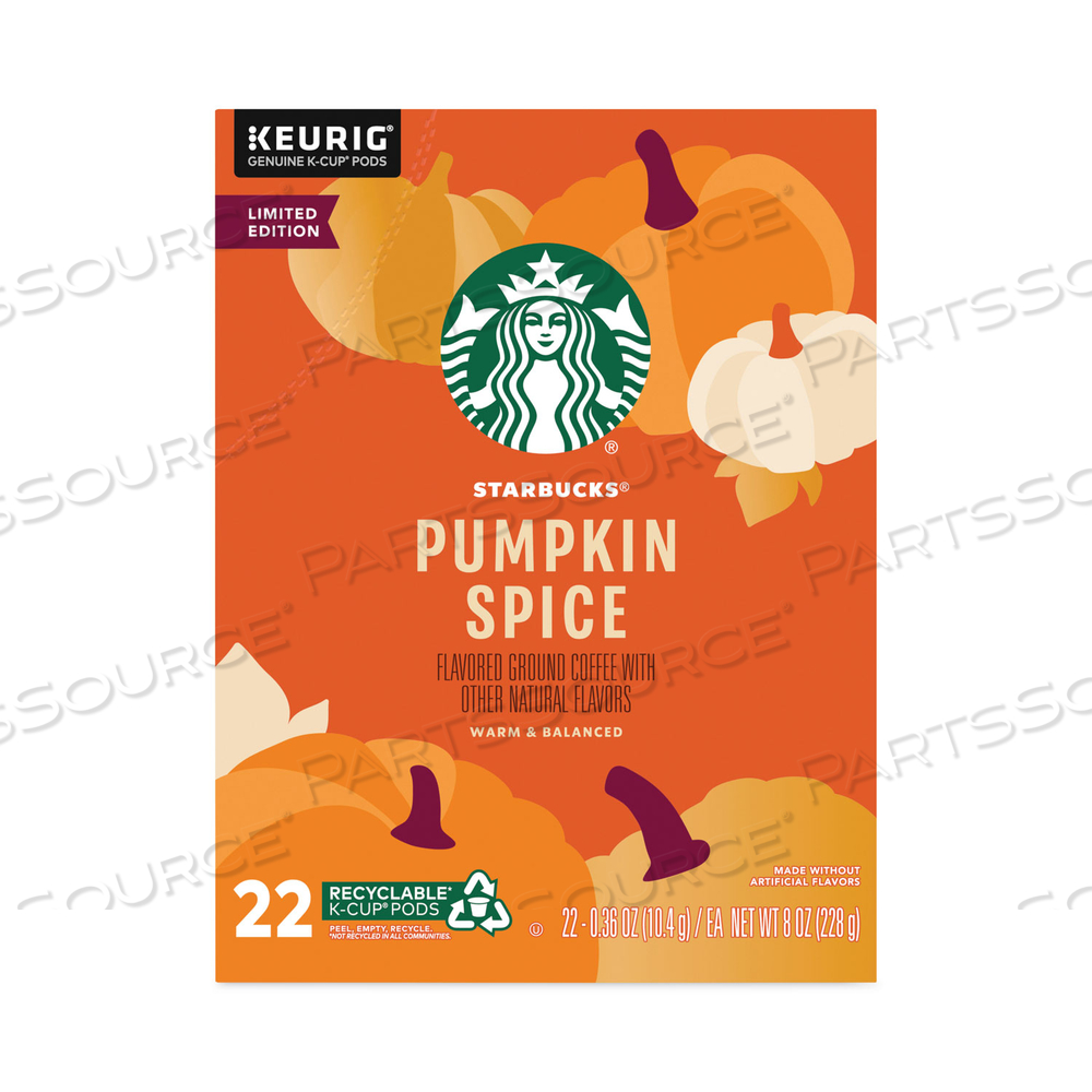 PUMPKIN SPICE COFFEE, K-CUPS by Starbucks