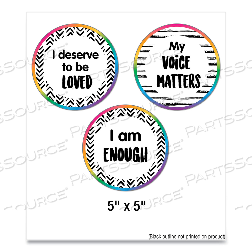 MOTIVATIONAL BULLETIN BOARD SETS, AFFIRMATION STATION, MULTICOLOR, 13.8 X 16, 32 PIECES by Carson-Dellosa Publishing