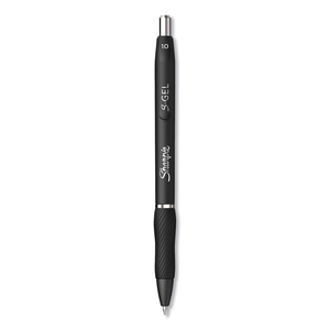 S-GEL HIGH-PERFORMANCE GEL PEN, RETRACTABLE, BOLD 1 MM, BLACK INK, BLACK BARREL, 4/PACK by Sharpie