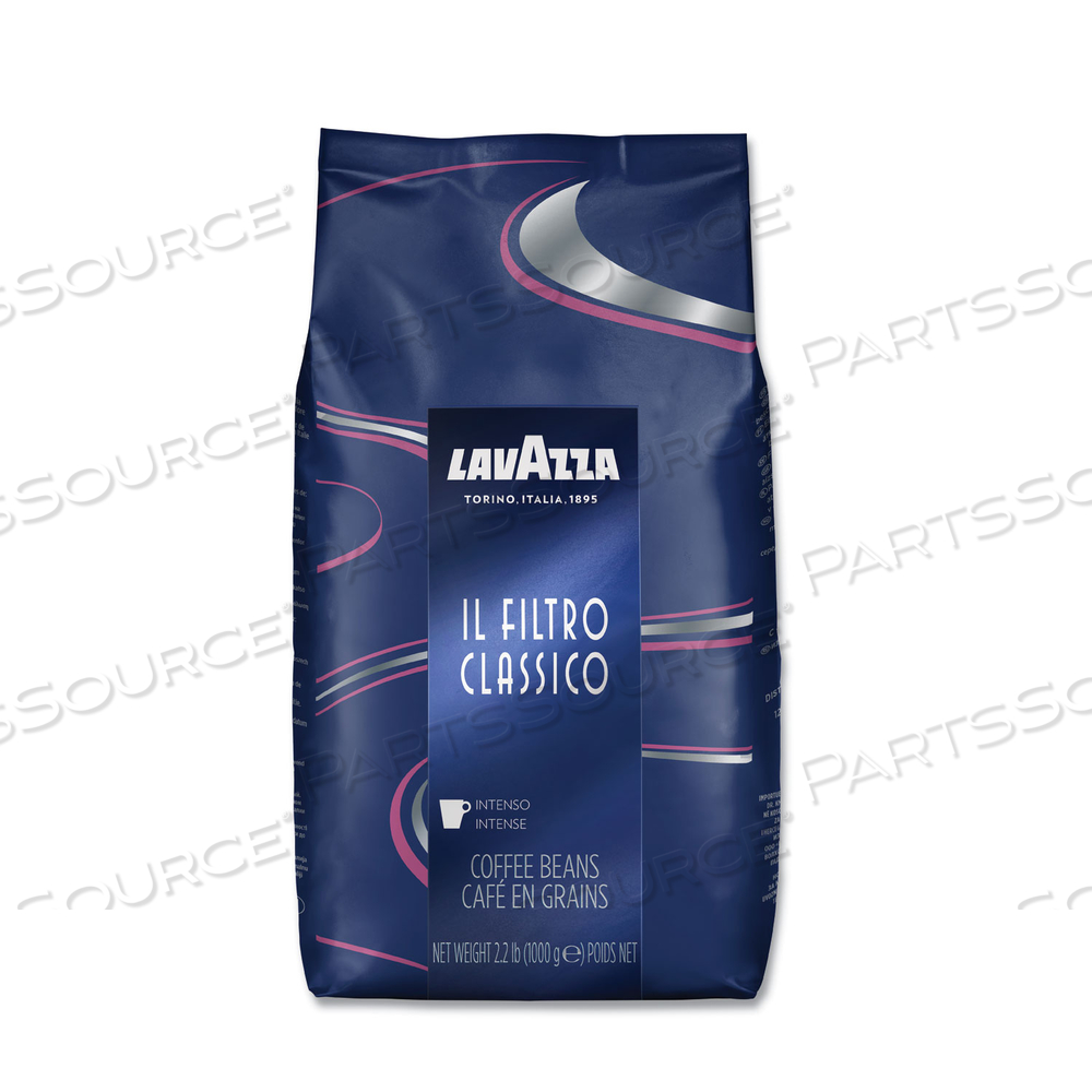 FILTRO CLASSICO WHOLE BEAN COFFEE, DARK AND INTENSE, 2.2 LB BAG by Lavazza FILTRO CLASSICO WHOLE BEAN COFFEE, DARK AND INTENSE, 2.2 LB BAG by Lavazza