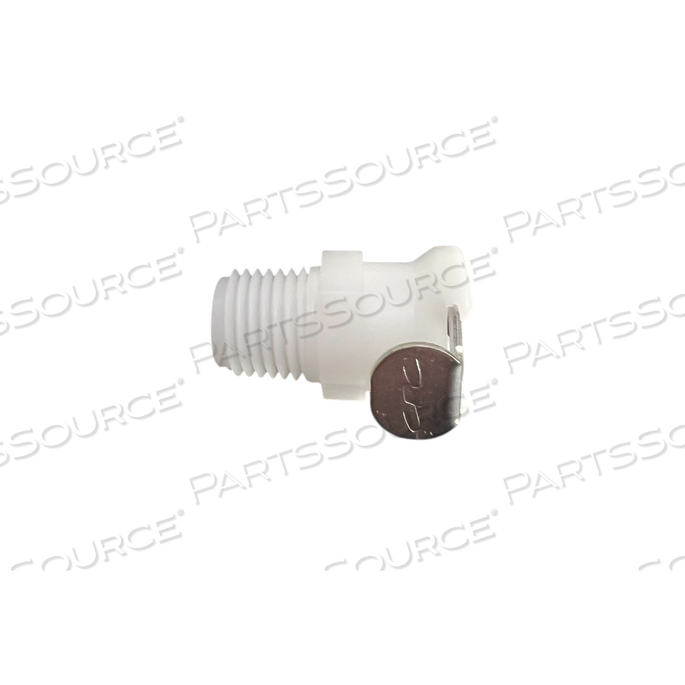 WHITE PLASTIC FEMALE BULK HEAD FITTINGS FOR COOLSHIRT SYSTEM by Coolshirt Systems