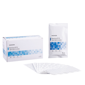 ECG RESTING ELECTRODE, ALL-PURPOSE, 1 X 1IN SIZE, VINYL, CONDUCTIVE ADHESIVE GEL TYPE, ADHESIVE SECURING METHOD, NON-RADIOLUCENT X-RAY COMPA by McKesson